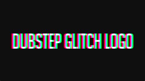 Dubstep Glitch Logo After Effects Template On Behance
