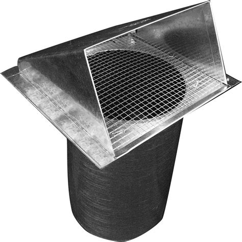 How can you vent a range hood to the outside? Speedi-Products 12 in. Dia Galvanized Wall Vent Hood with ...