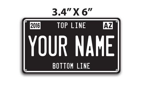 Custom Mini License Plate Personalized For By Spacecraftlounge
