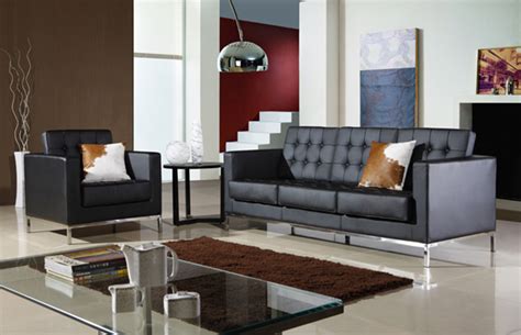 Penelope knole 3 seat sofa in smoke velvet. modern furniture premium leather Florence Knoll sofa CF029 ...