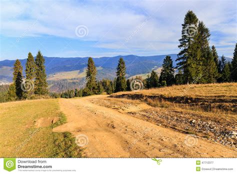 Autumn Mountain Landscape Stock Image Image Of Grass