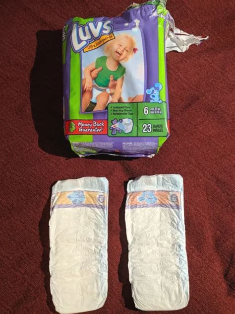 2 Vintage Luvs Blues Clues Diapers Size 6 From 2009 2200 Picclick
