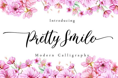Pretty Smile Calligraphy Script Font Download Fonts