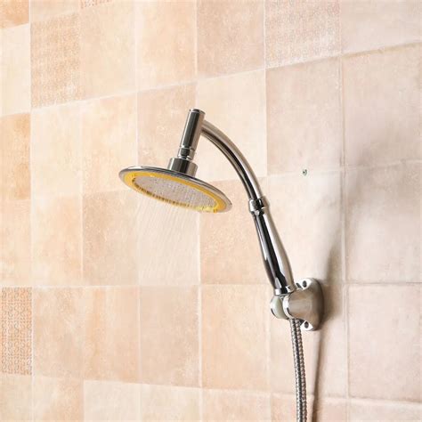 6 Inch Abs Stainless Steel Water Saving Shower Head High Pressure Bathroom Handheld Rainfall