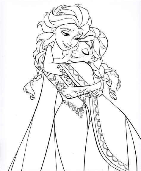 Elsa printable coloring pages