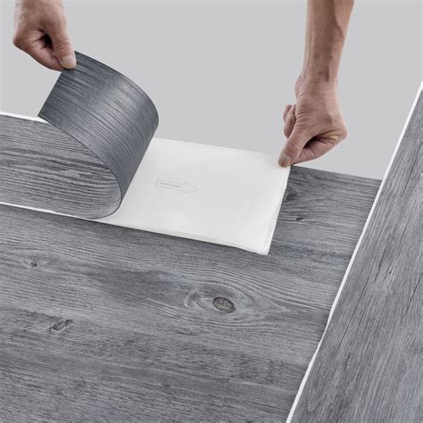 Self Adhesive Vinly Floor Planks Oak Grey Matte Pack Of 28 4m²