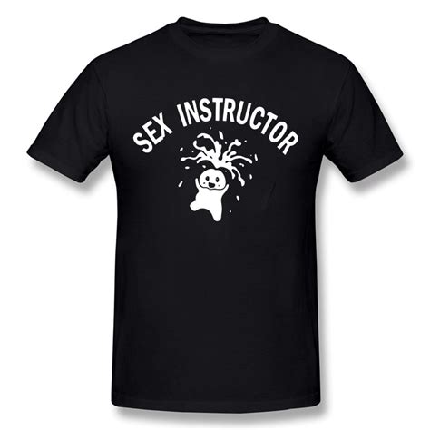 Summer New Sex Instructor T Shirt Men Short Sleeve Cotton Funny Creative Mans Tshirt Tops T