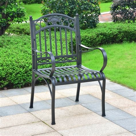 Bed frame and headboard not included with offer. international caravan segovia iron patio dining chair in ...