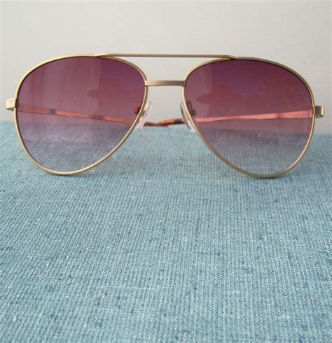 Vintage Foster Grant Aviator Sunglasses 70s 80s Rose Colored