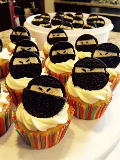Ninja Cupcake Ninja Themed Birthday Party Ninjago Birthday Party