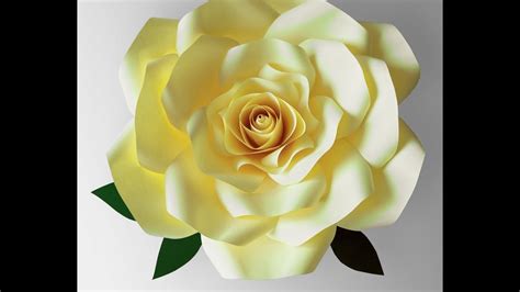 Giant Paper Rose Tutorial Youtube