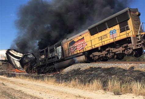 Union Pacific Train Derails Catches Fire Near Eagle Pass