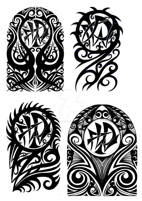 Tribal Tattoo Half Sleeve Stencils