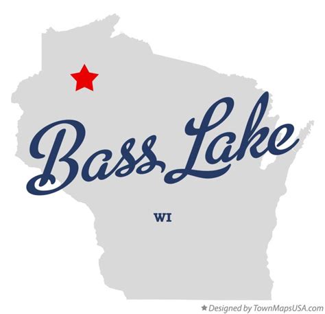 Map Of Bass Lake Wi Wisconsin