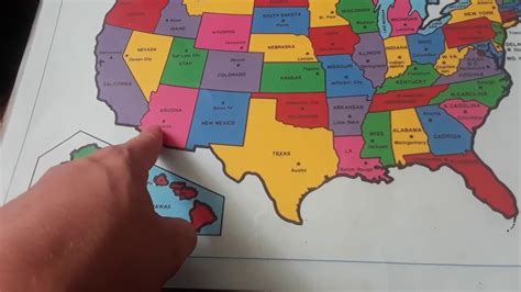 Usa Map States And Capitals Youtube