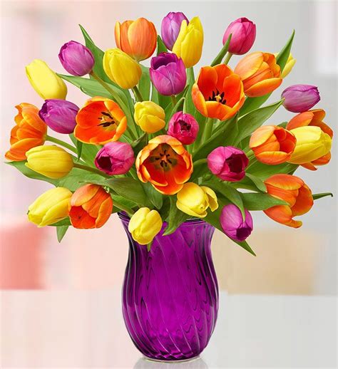 Assorted Tulip Bouquet In 2020 Flower Delivery Fresh Flowers Online