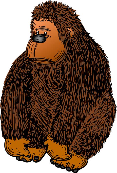 Download Gorilla Ape Brown Royalty Free Vector Graphic Pixabay
