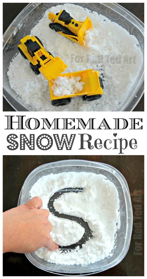 6 Ways To Make Homemade Snow Recipes In Minutes Red Ted Art
