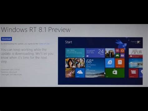 Maybe you would like to learn more about one of these? Windows 8.1 Preview Install on Microsoft Surface RT - YouTube