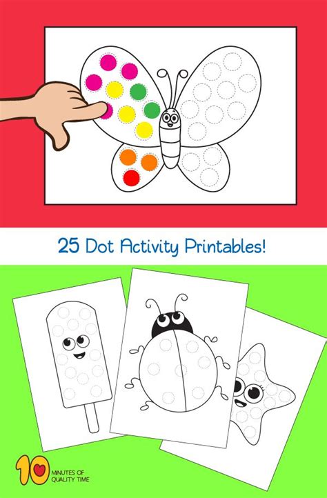 25 Dot Activity Printables Preschool Activities Do A Dot Toddler