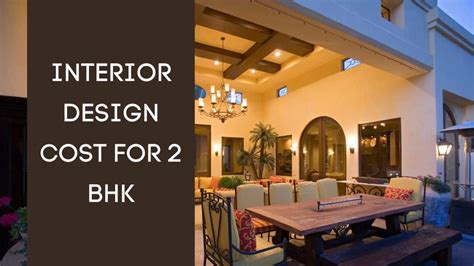 Interior Design Cost For 2bhk Calculated By Interior Decorator