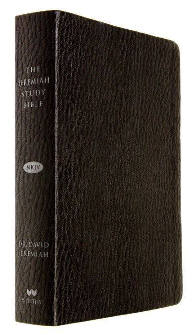 The Jeremiah Study Bible Nkjv Black Leatherluxe Wthumb Index By Dr