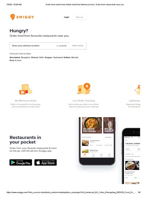 Order Food Online From Indias Best Food Delivery Service Order From Restaurants Near You Pdf