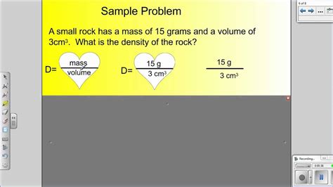 Learn How To Calculate Density Given Mass And Volume 13 6th Grade