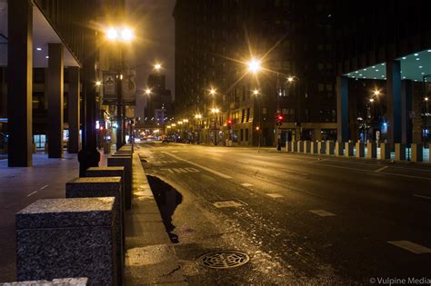 Deserted Downtown In The Dead Of Night Rchicago