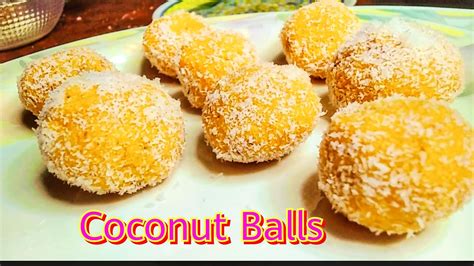 Coconut Balls Recipe By Alishbas Cuisine 5 Minutes Easy Coconut Ladoo