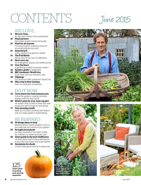 BBC Gardeners World Magazine June Subscriptions Pocketmags