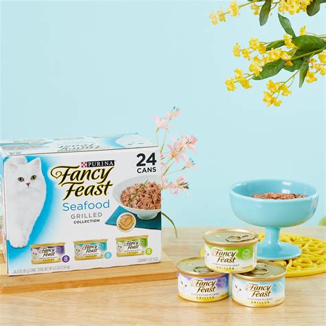 Fancy Feast Grilled Seafood Feast Variety Pack Canned Cat Food 3 Oz