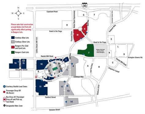 Accessible Atandt Stadium Parking Ramps Maps And Rates