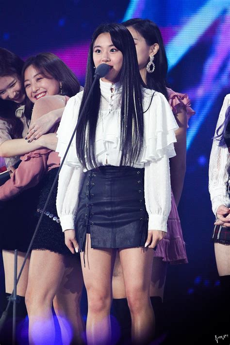 Dorky Music Awards Nayeon Mina Skater Skirt Rapper Mini Skirts Collection Twitter