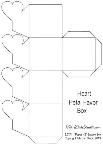 Free Printable Heart Box Template Printable Templates