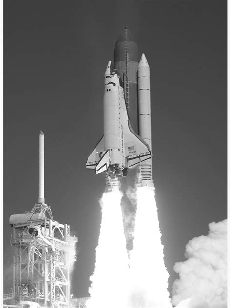 Space Shuttle Atlantis Launch Poster By Warishellstore Redbubble