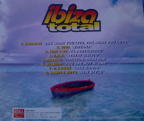Ibiza Total 1 Cd 1996 Koka Music Ellodance