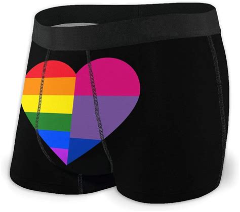 Amazon Com Lgbt Rainbow And Bisexual Pride Flag Mens Underwear My XXX