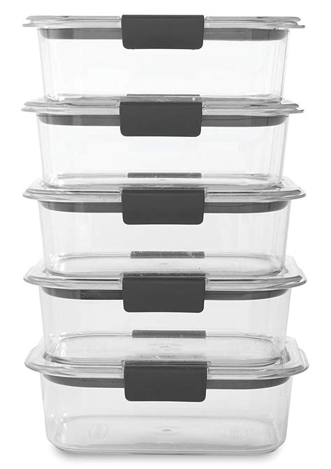 Rubbermaid Brilliance Food Storage Container Bpa Free Plastic Medium