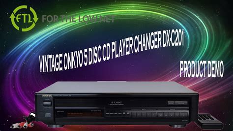 Vintage Onkyo 5 Disc Cd Player Changer Carousel Dx C201 With Remote