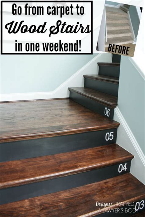 What tips to use when setting the carpet padding? How to Install Wood Stairs | Removing carpet from stairs ...
