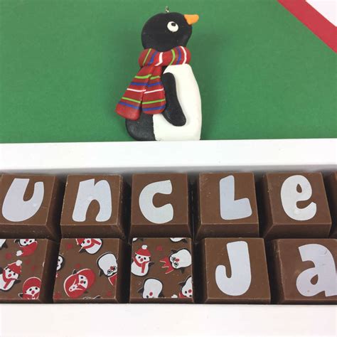Personalised Chocolates For Uncle This Christmas By Cocoapod Chocolates