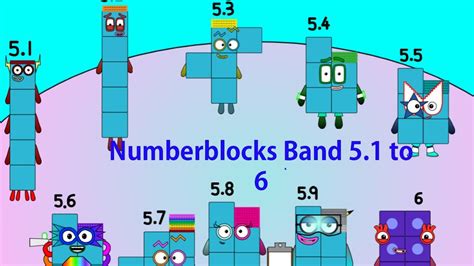 Numberblocks Band 51 To 6 Number Counting Song Counting Songs