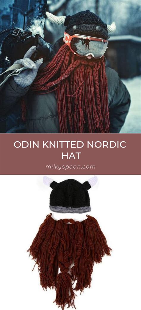 It's also warm and totally awesome! Odin Knitted Nordic Hat | Knitted, Nordic, Fashion