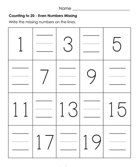 There is nothing better than working a few examples. Numbers 1-20 Worksheets Free | 101 Printable