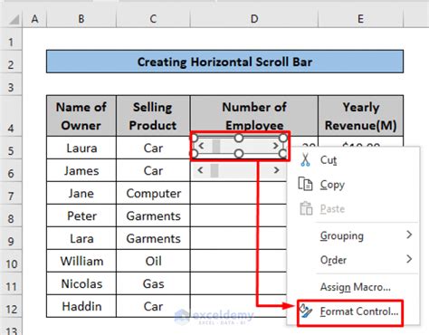How To Insert Scroll Bar In Excel 2 Suitable Methods
