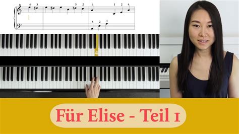 🌹für Elise 🌹 Piano Tutorial Für Anfänger Teil 1 Von 3 Youtube