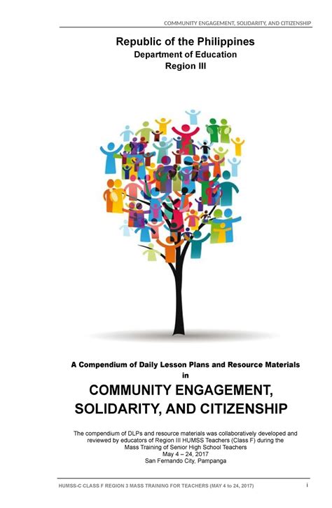 Dlp Community Engagement Solidarity And Citizenship Community