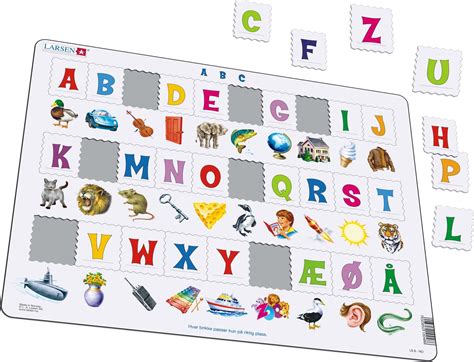 Ls829 Learn The Alphabet 29 Upper Case Letters Reading Puzzles