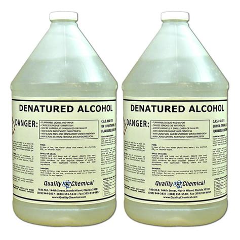 Denatured Alcohol Ethanol 200 Proof 2 Gallon Case